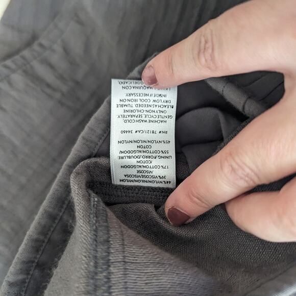 Eileen Fisher Dark Grey Jacket Medium Nylon Viscose Cotton Blend J33 - Picture 5 of 7